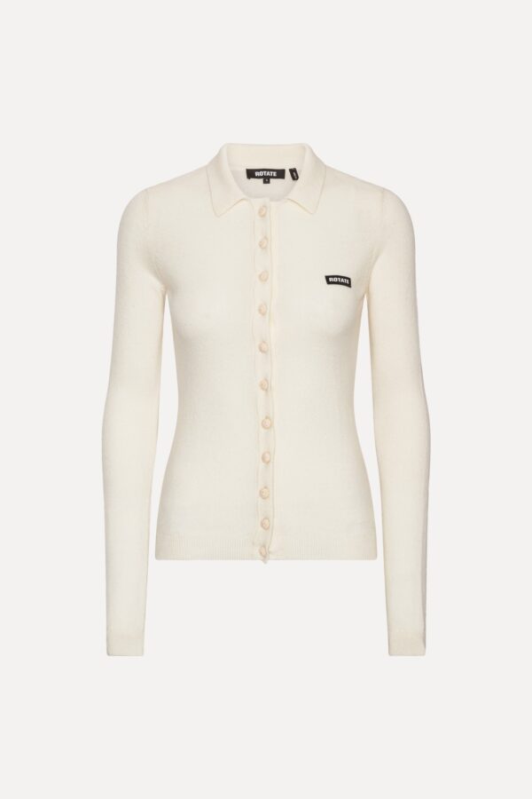 Knitted Polo Top - Image 2