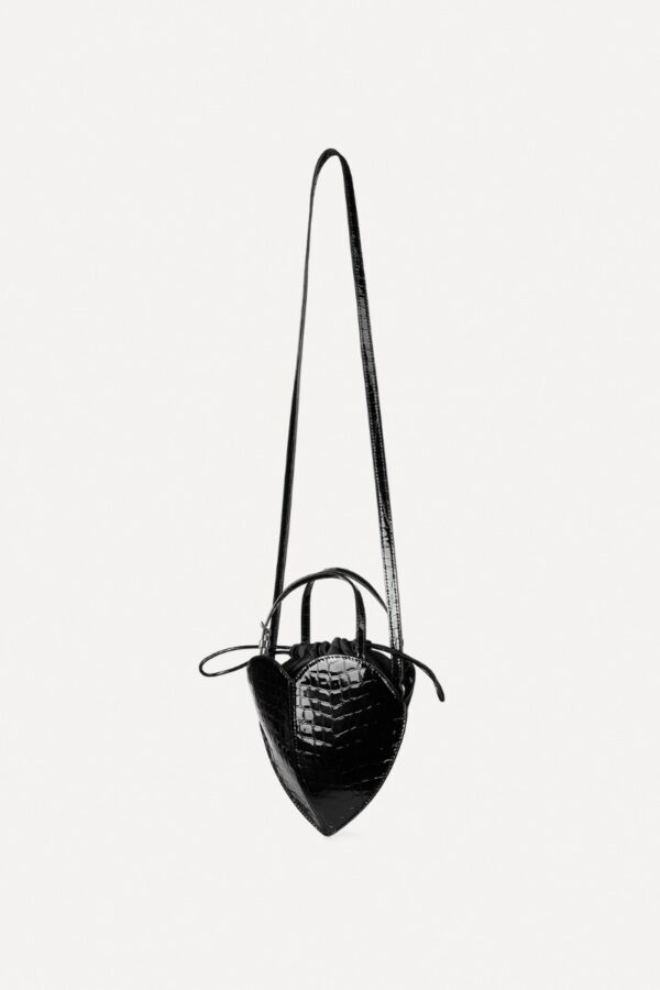 Patent Croco Heart Bag - Image 2
