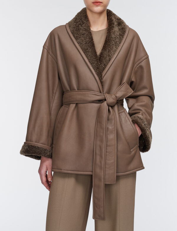 Manu Coat Textured Shearling