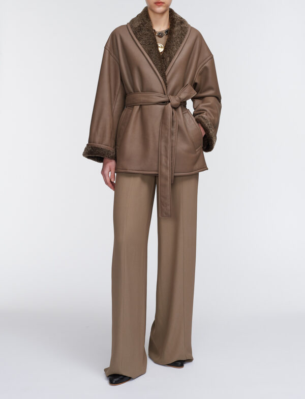 Manu Coat Textured Shearling - Image 5