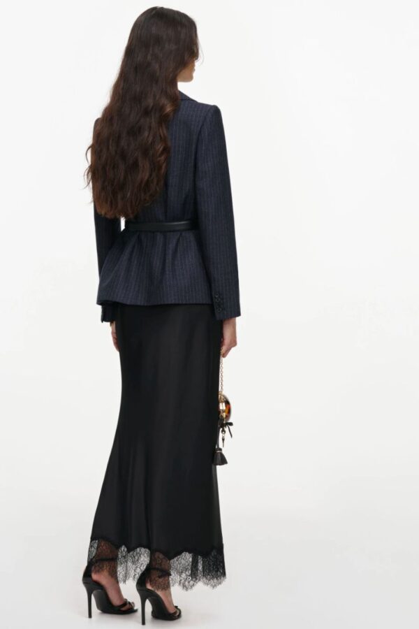 Tailored Blazer Satin Midi Dress - Image 2