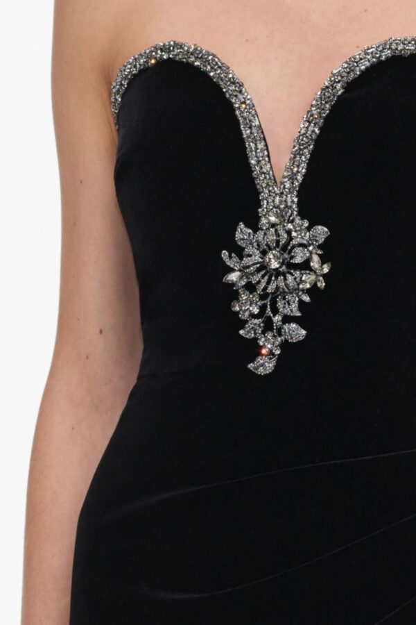 Black Velvet Maxi Dress - Image 4