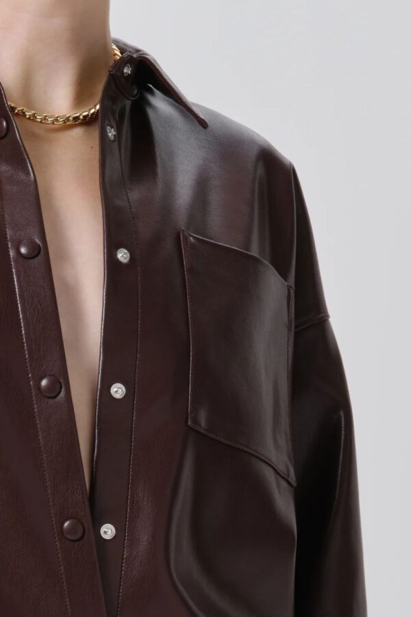 Frances Cropped Cape Leather - Image 2