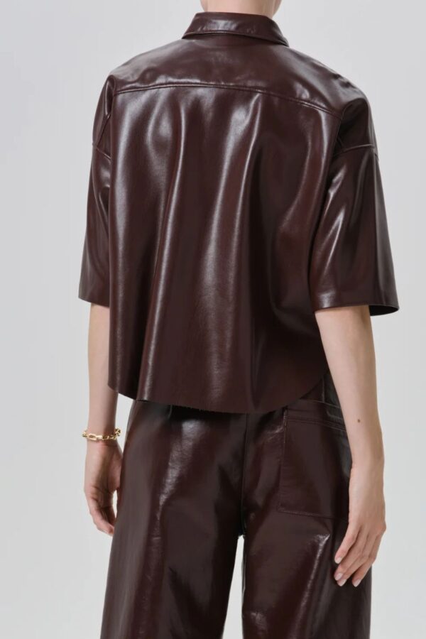 Frances Cropped Cape Leather - Image 3