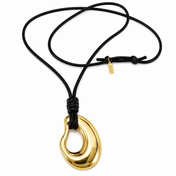 Sculptural Pendant Necklace Long