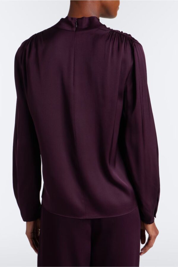 Draped Cowl Neck L/S Top - Image 4