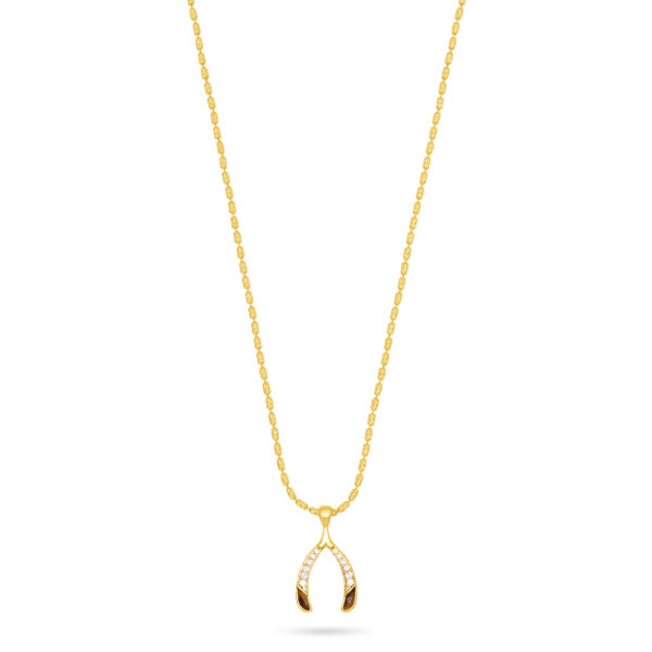 Wishbone Pendant Necklace